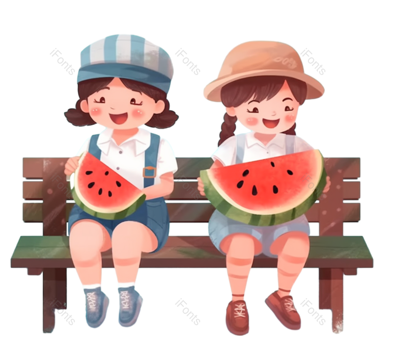 西瓜图片,元素元素,夏天PNG,小朋友免抠素材